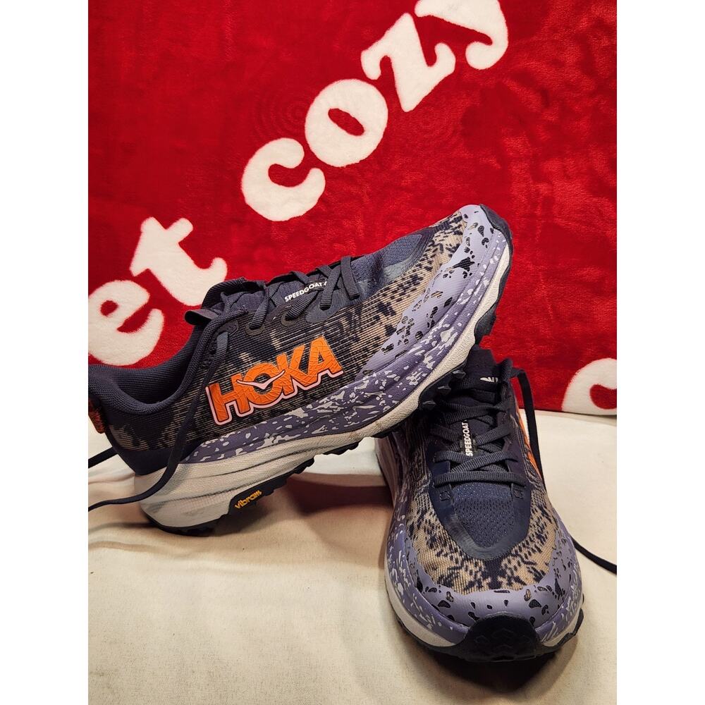 Hoka Speedgoat 6 Womens 10 Trail Running Shoes Vibram Hiking Athletic Outdoor - Picture 8 of 11